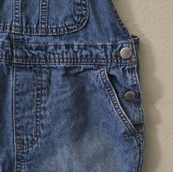 No Boundaries Denim Overalls Juniors Size S/CH (3-5) - Picture 6 of 10